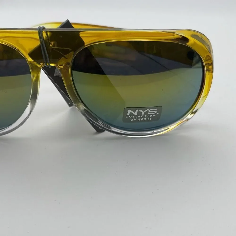 NYS Collection Womens Waverly Place Sunglasses Yellow NWT